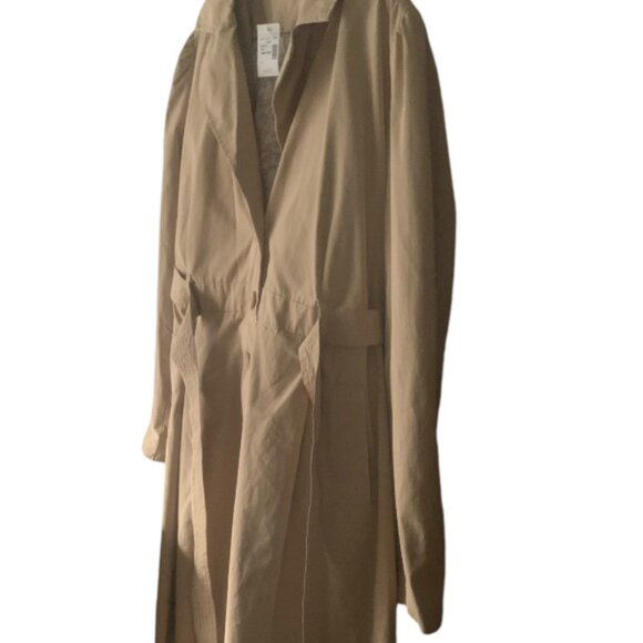 Maurices Women’s 2X 18W-20W Plus Size Tan Belted Single Breasted Trench Coat - Picture 5 of 15